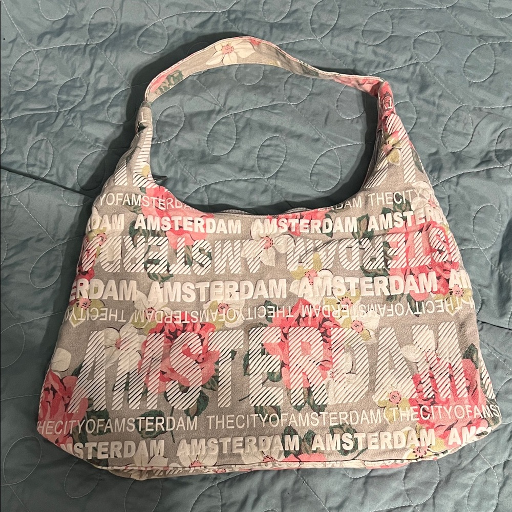 Robin Ruth Amsterdam Textured Floral Hobo Bag
